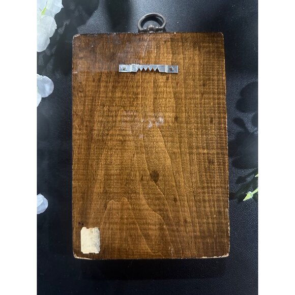 Vintage Wooden Wall Plaque A Mighty Fortress Is Our God  Hymn Sheet Music Decor - Picture 3 of 5